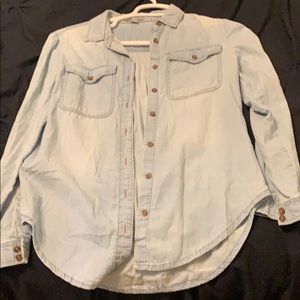 Jean colored Button up